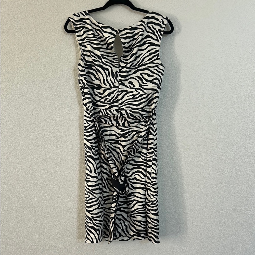 Zebra Print Sleeveless Dress - Picture 6 of 7